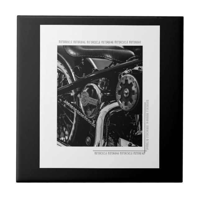 Motorcyklar Biker Rider Rider Kakelplatta (Framsidan)