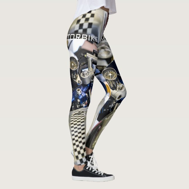 Motorcyklar Biker Rider Rider Leggings (Höger)
