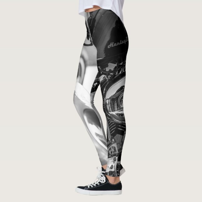 Motorcyklar Biker Rider Rider Leggings (Vänster)