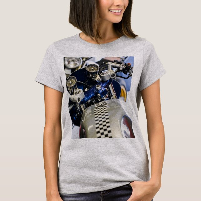 Motorcyklar Biker Rider Rider T Shirt (Framsida)