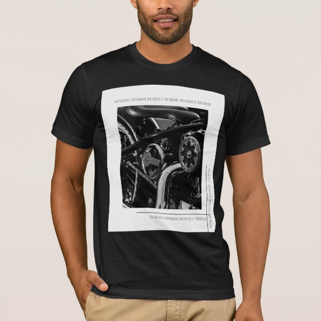 Motorcyklar Biker Rider Rider T Shirt (Framsida)
