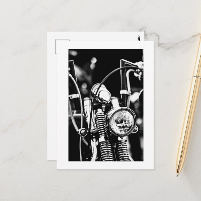 Motorcyklar Biker Rider Rider Vykort (Fram/Back In Situ)