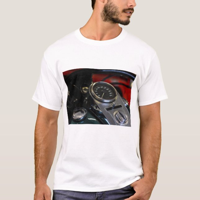 Motorcyklar Biker Rider T Shirt (Framsida)