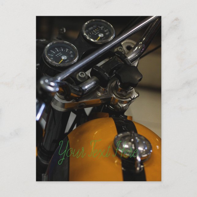 Motorcyklar Biker Rider Vykort (Framsida)