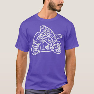 Motorcyklar Biker Stuntman Sport Bike Rac T Shirt