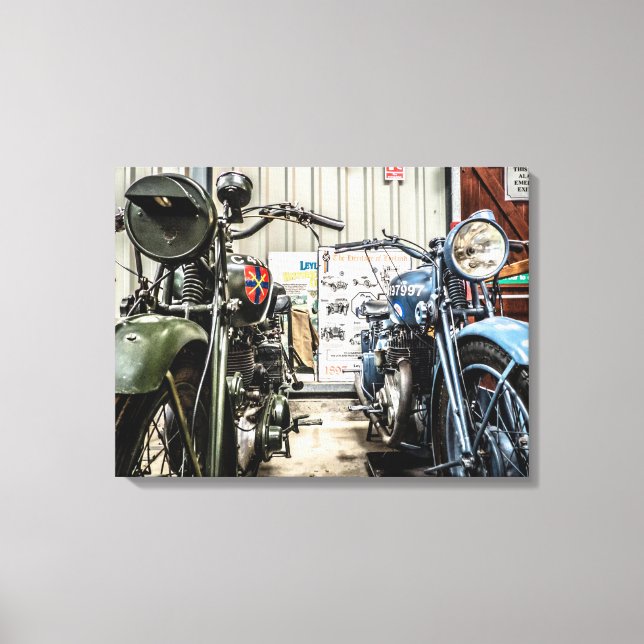 Motorcyklar Canvastryck (Framsida)