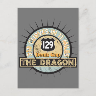 Motorcyklar: Dragon Deals Gap Vykort