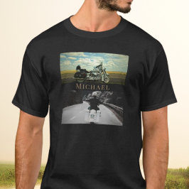 Motorcyklar för biker t shirt