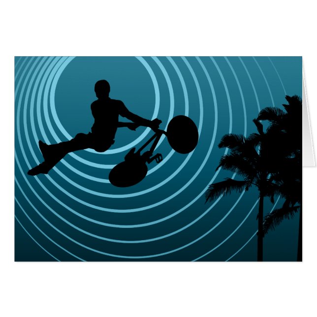 motorcyklar hälsningskort (Framsidan Horizontal)