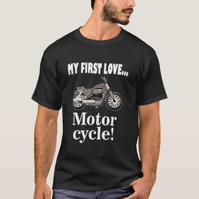 Motorcyklar i Älskare T Shirt (Framsida)