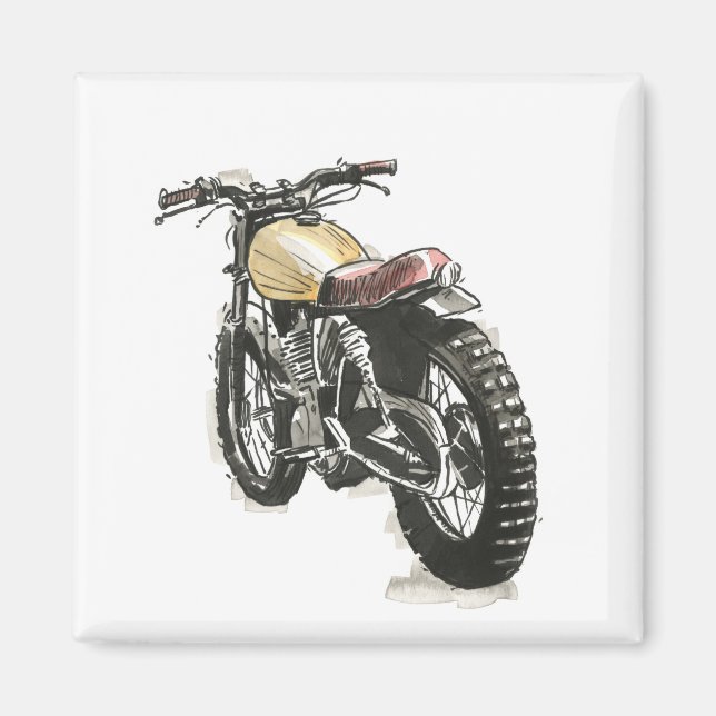Motorcyklar i Bläck III Magnet (Framsidan)