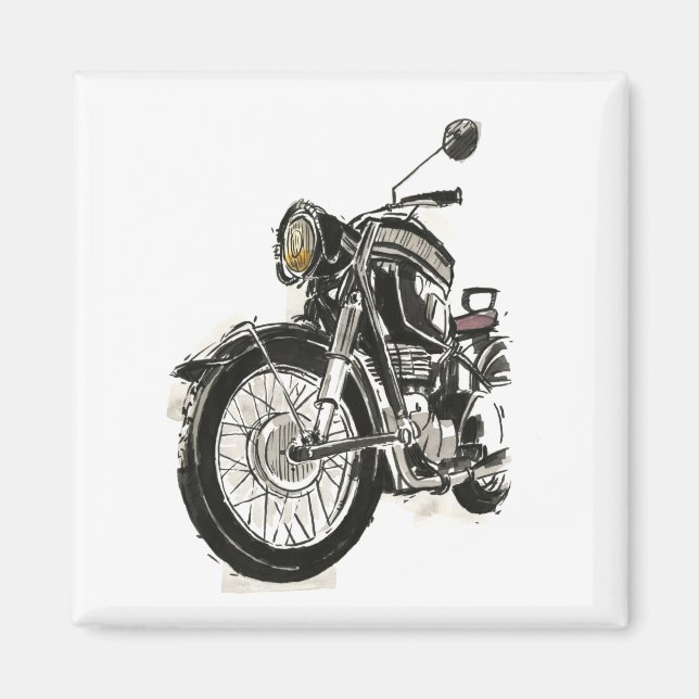 Motorcyklar i Bläck IV Magnet (Framsidan)