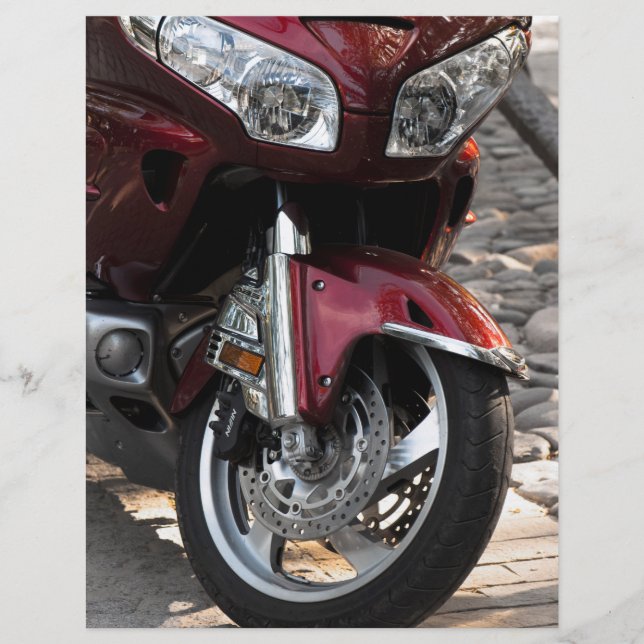 Motorcyklar i lyxområdet reklamblad (Framsidan)