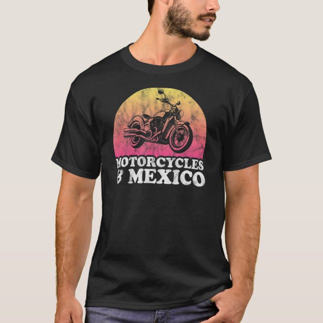 Motorcyklar i Mexiko T Shirt (Framsida)