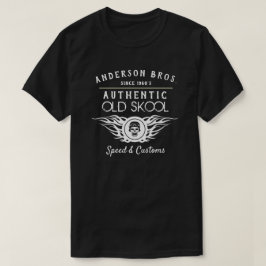 Motorcyklar i Old school, oavsett Namn och Anpassn T Shirt