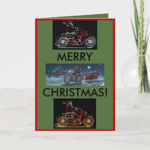 Motorcyklar, julkort helgkort