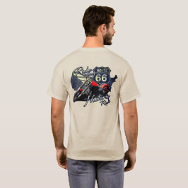 Motorcyklar längs historiska sträckan 66 Resa T- T Shirt