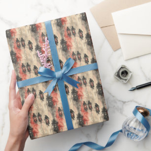 Motorcyklar med vattenfärg, biker, tävla, motorcyk presentpapper