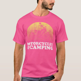 Motorcyklar och campingmotorcyklar t shirt