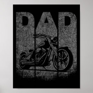 Motorcyklar Pappa Fars dag Poster