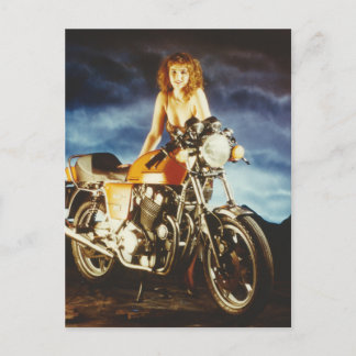 Motorcyklar, Pin-up Girl Vykort