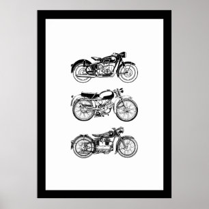 Motorcyklar Poster
