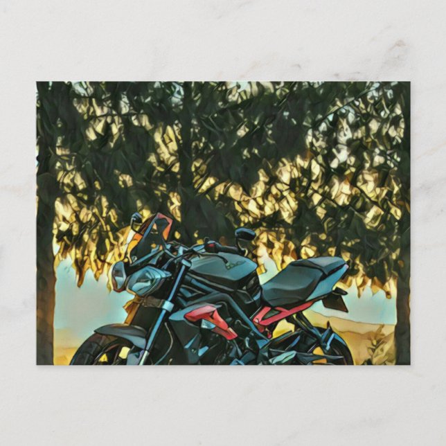 Motorcyklar present vykort (Framsida)