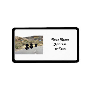 Motorcyklar Resa - Biker Trio Adressetikett