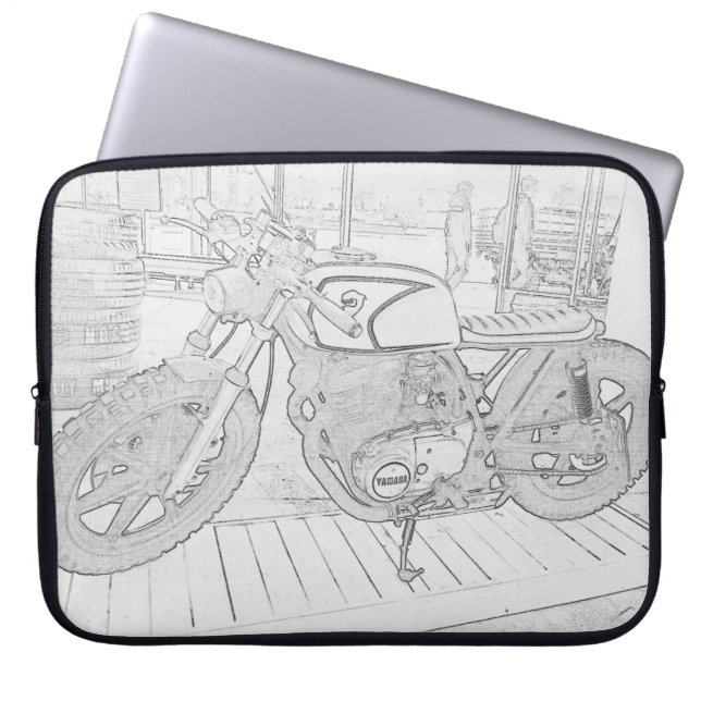 Motorcyklar Rider Laptop sleeve (Framsidan)