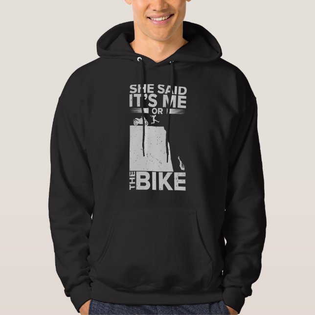 Motorcyklar Riding Bike Motorcyklar Biker Motorcyk Hoodie (Framsida)