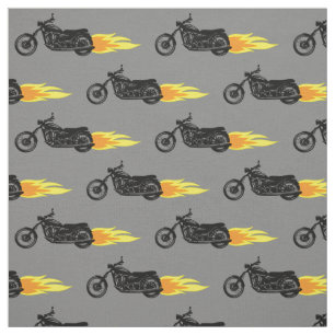 Motorcyklar som flammar upp Manar Bikes Biker Tyg