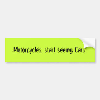 Motorcyklar start som ser bilar! bildekal