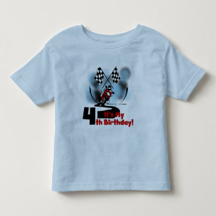 Motorcyklar Tävla 4e födelsedagen Tshirts