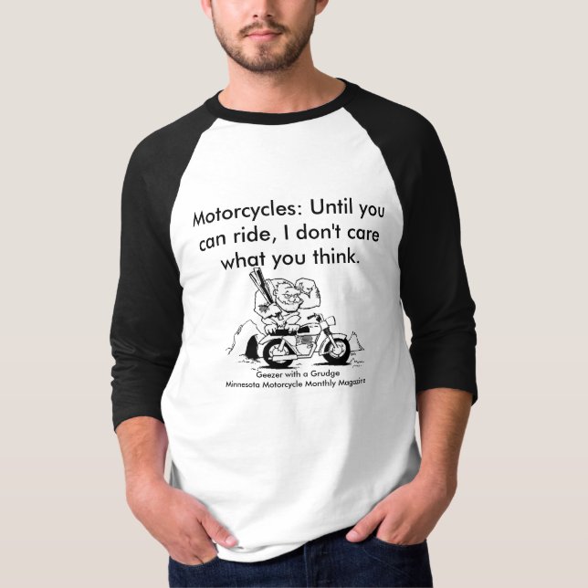 Motorcyklar: Till dig rida, kan T Shirt (Framsida)