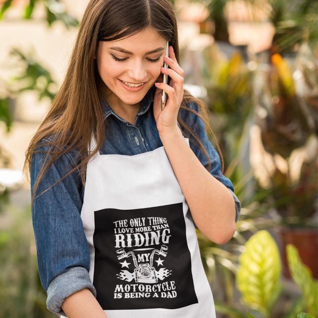 Motorcykling Pappa Vuxen Apron Förkläde (Skapare uppladdad)