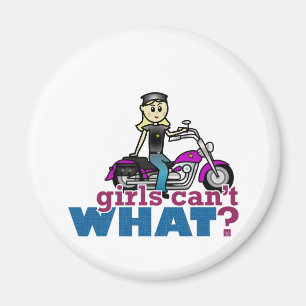 Motorcyklisk kvinna magnet