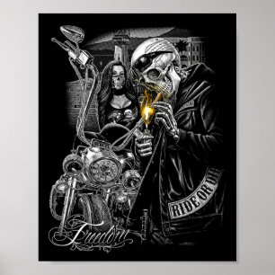 Motorcykliska motorcyklar, maskinell Hallskuldbela Poster