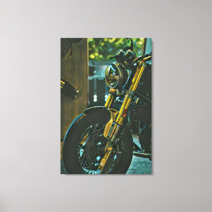 motorcyklist canvastryck