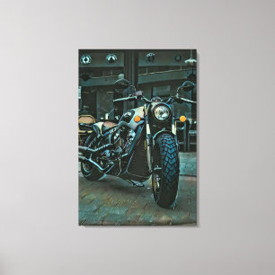motorcyklist canvastryck