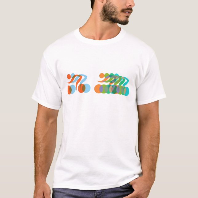 Motorcyklist-, cykelentusiaster tee shirt (Framsida)