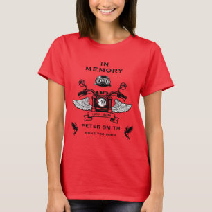 Motorcyklist dödsminnesmärke t shirt