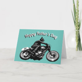 Motorcyklist Fars Dag Kort