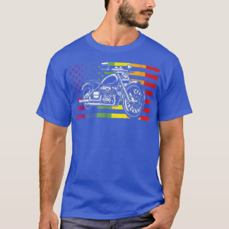 Motorcyklist i biker, HBT-pride, kryssning i vinta T Shirt