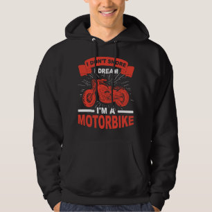 Motorcyklist i maskin hoodie