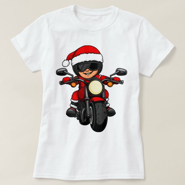 Motorcyklist jul t shirt (Design framsida)