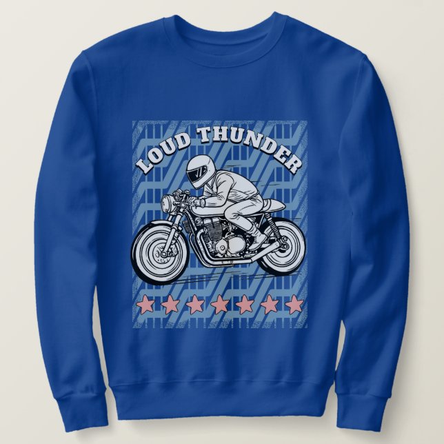 motorcyklist lång ärmad tröja (Design framsida)