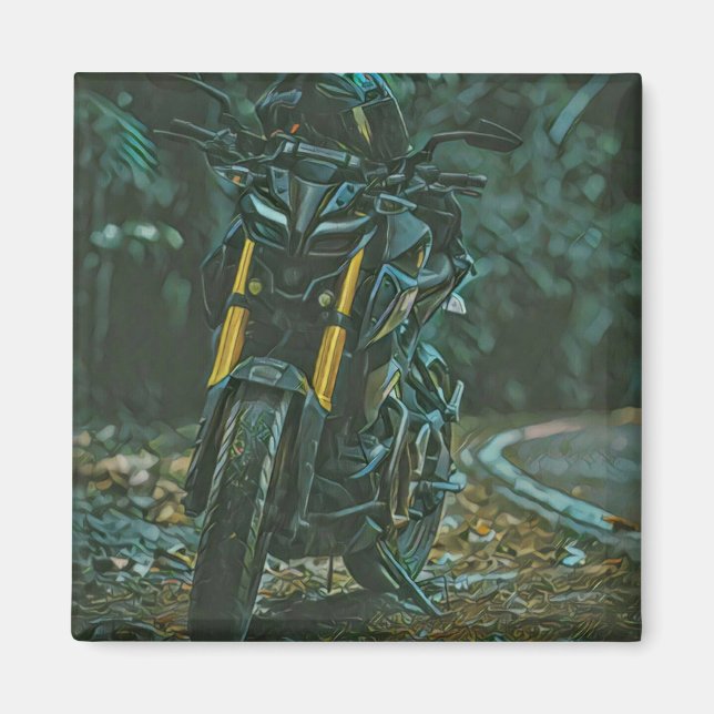 Motorcyklist Magnet (Framsidan)