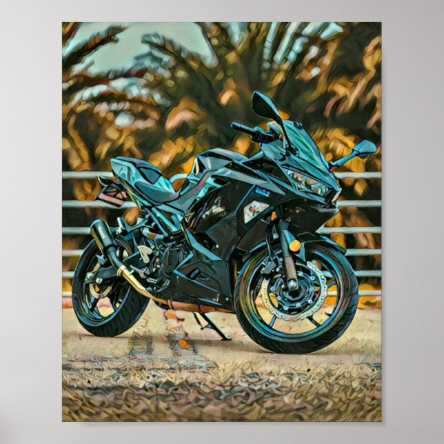 Motorcyklist Poster (Framsidan)