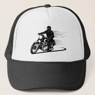 Motorcyklist Silhuett – Fart, Frihet & Stil Keps