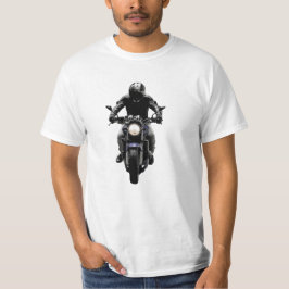 Motorcyklist Svart Street Bike Ryttare t-shirt